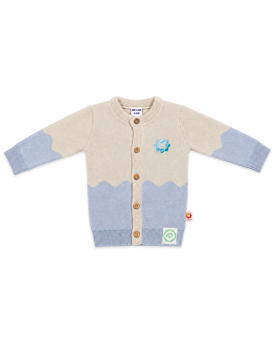 Dr. Leo Baby Soft Knitted Cardigan | Cozy & Stylish Wear | 0–9 Months