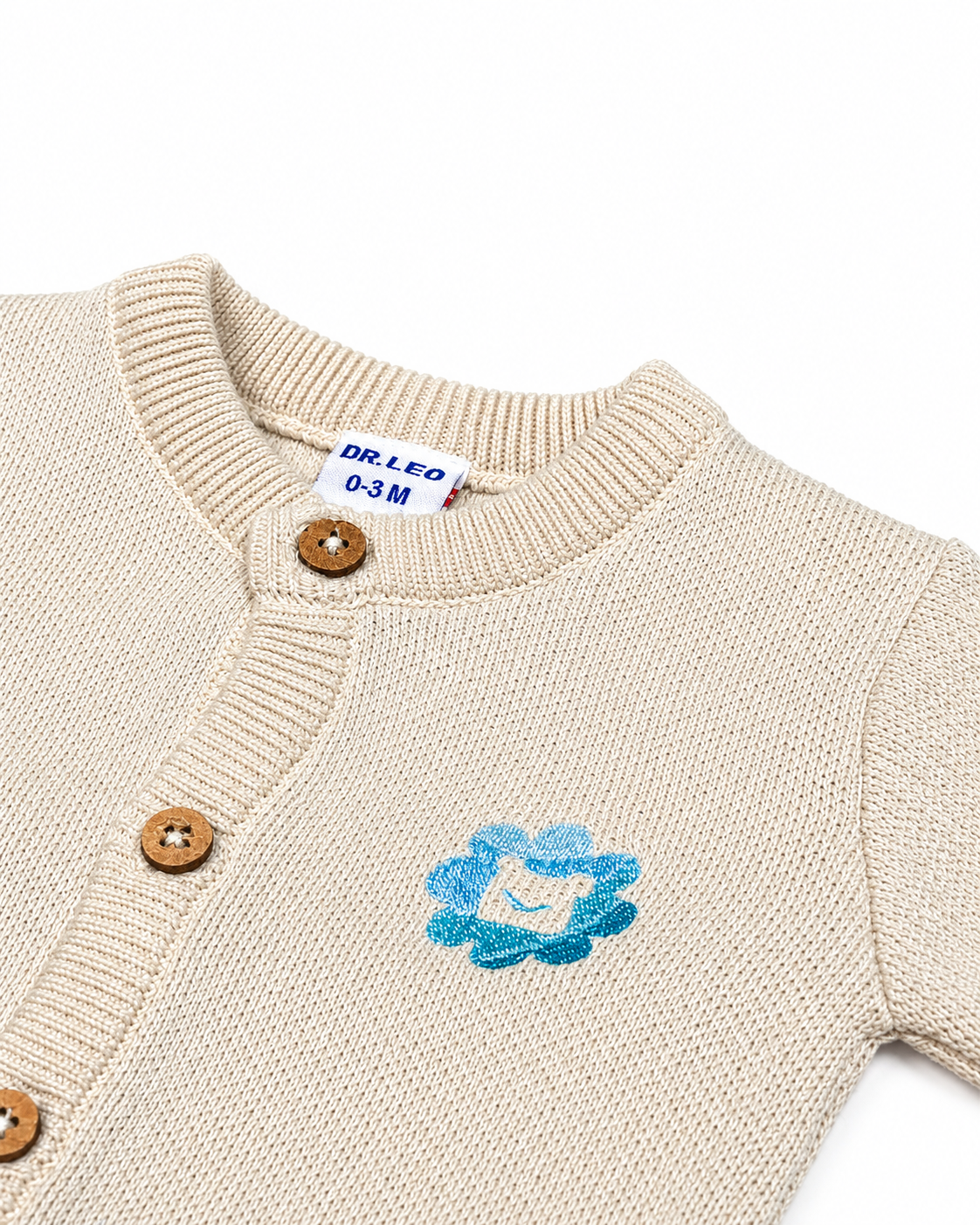 Dr. Leo Baby Soft Knitted Cardigan | Cozy & Stylish Wear | 0–9 Months