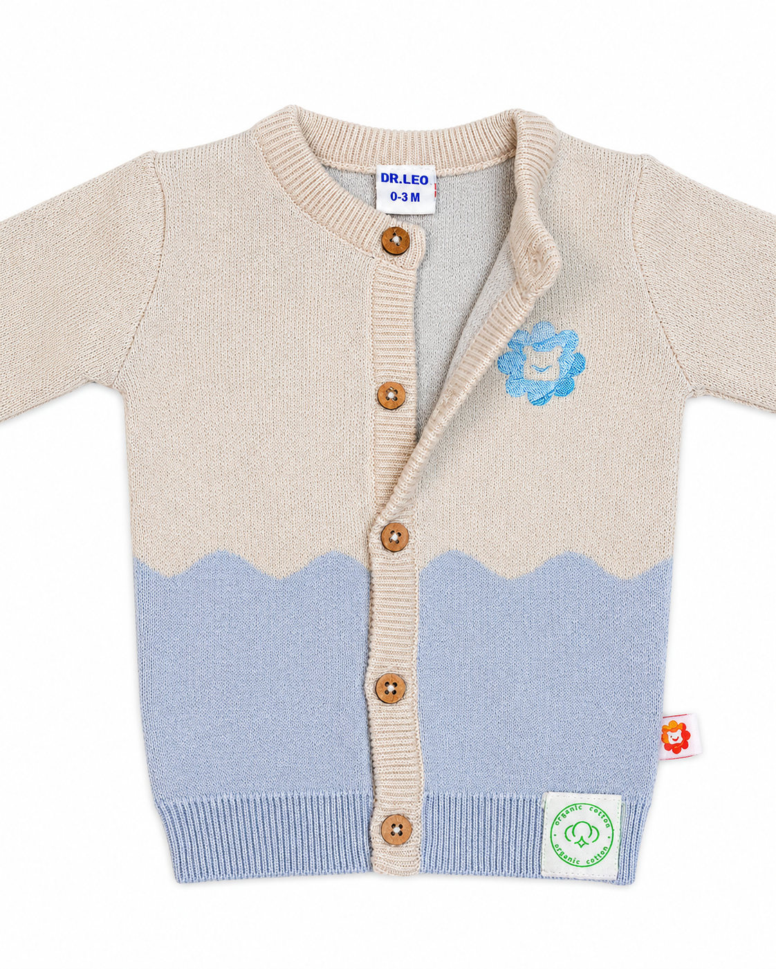 Dr. Leo Baby Soft Knitted Cardigan | Cozy & Stylish Wear | 0–9 Months