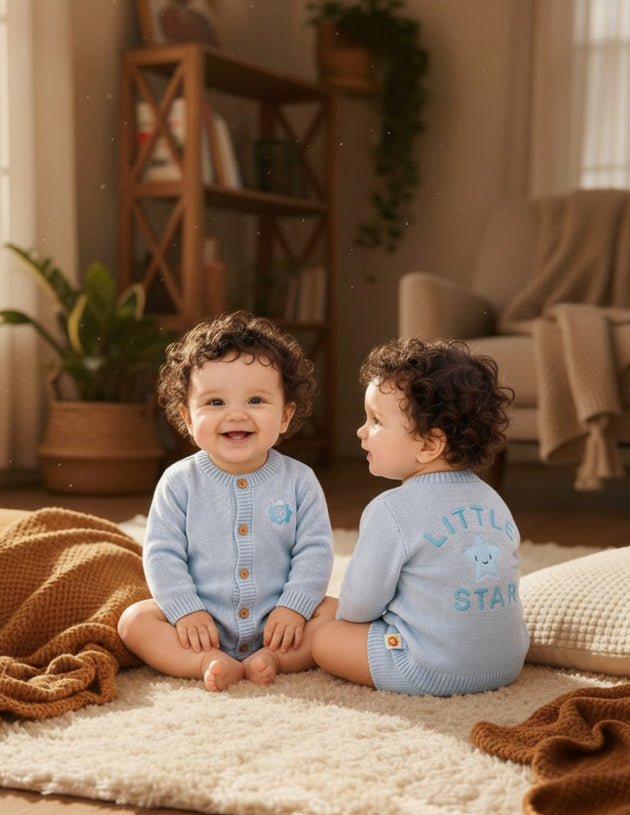 Dr. Leo Baby Soft Knitted Cardigan | Cozy & Stylish Wear | 0–9 Months