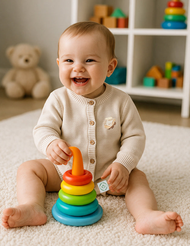 Dr. Leo Baby Knitted Cardigan | Soft & Comfortable | 0–9 Months