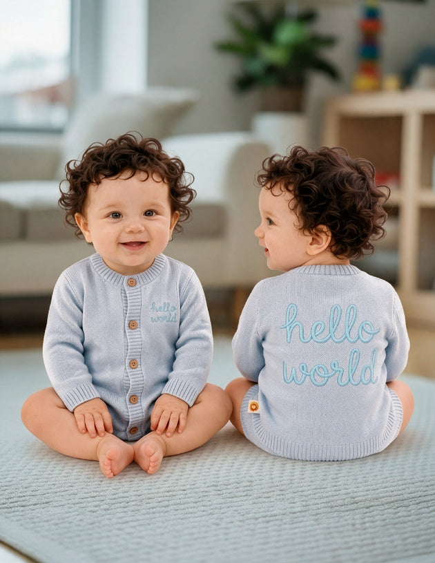 Dr. Leo Baby Comfortable Knitted Cardigan Set | Soft & Cozy Casual Wear | 0–9 Months
