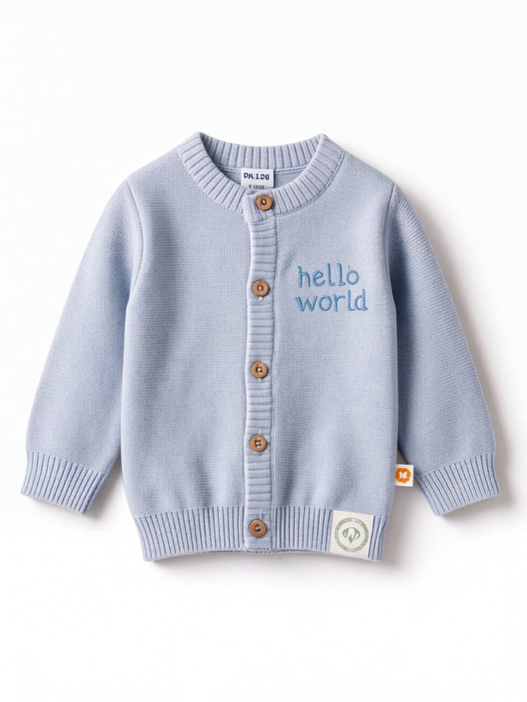 Dr. Leo Baby Soft Knitted Cardigan with “Little One” Embroidery | Cozy Everyday Wear | 0–9 Months