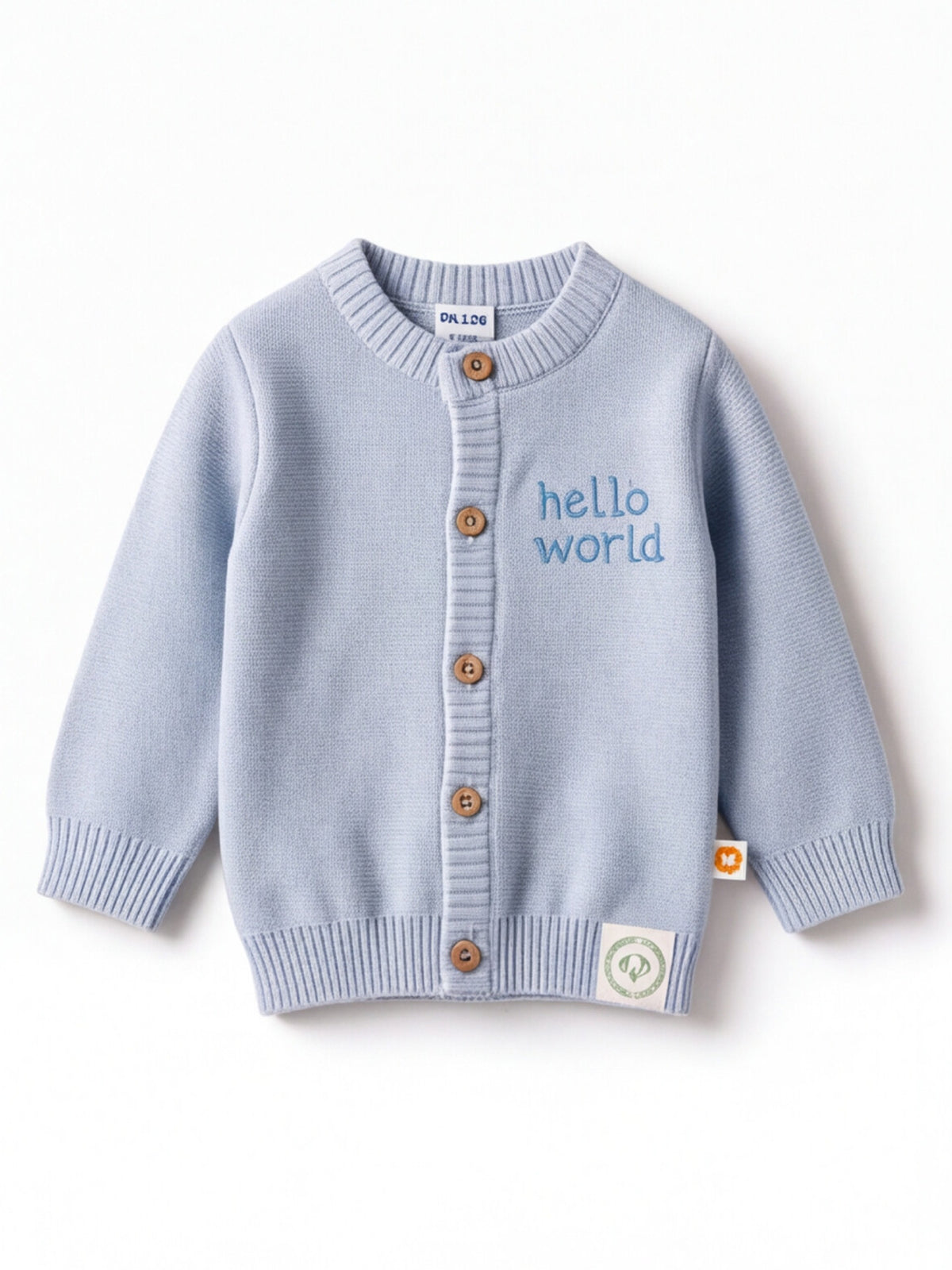 Dr. Leo Baby Soft Knitted Cardigan with “Little One” Embroidery | Cozy Everyday Wear | 0–9 Months