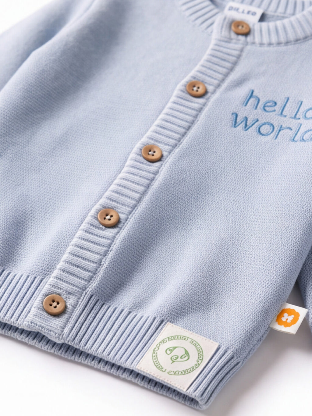 Dr. Leo Baby Soft Knitted Cardigan with “Little One” Embroidery | Cozy Everyday Wear | 0–9 Months