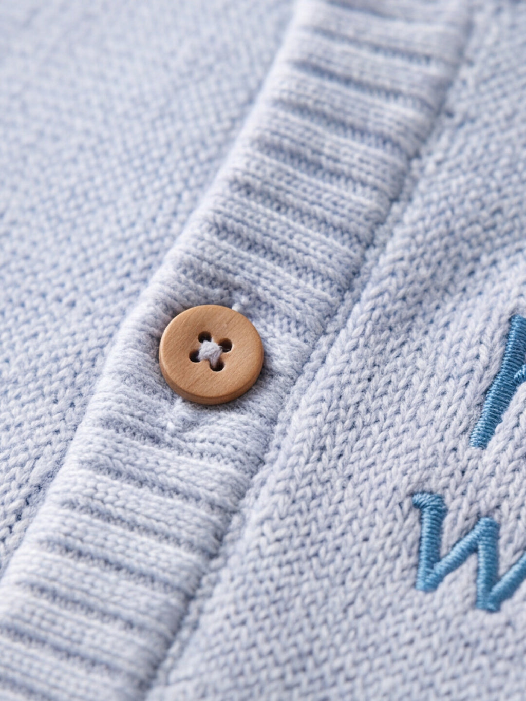 Dr. Leo Baby Soft Knitted Cardigan with “Little One” Embroidery | Cozy Everyday Wear | 0–9 Months