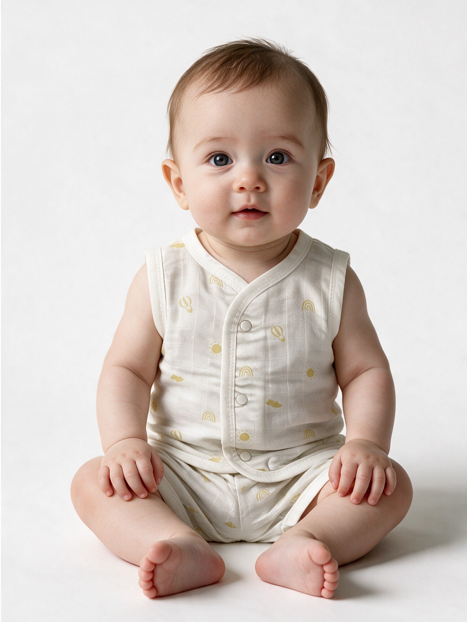 Dr.leo Vest Shortset Bamboo Muslin L/S
