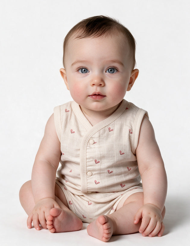 Dr.leo Vest Shortset Bamboo Muslin L/S