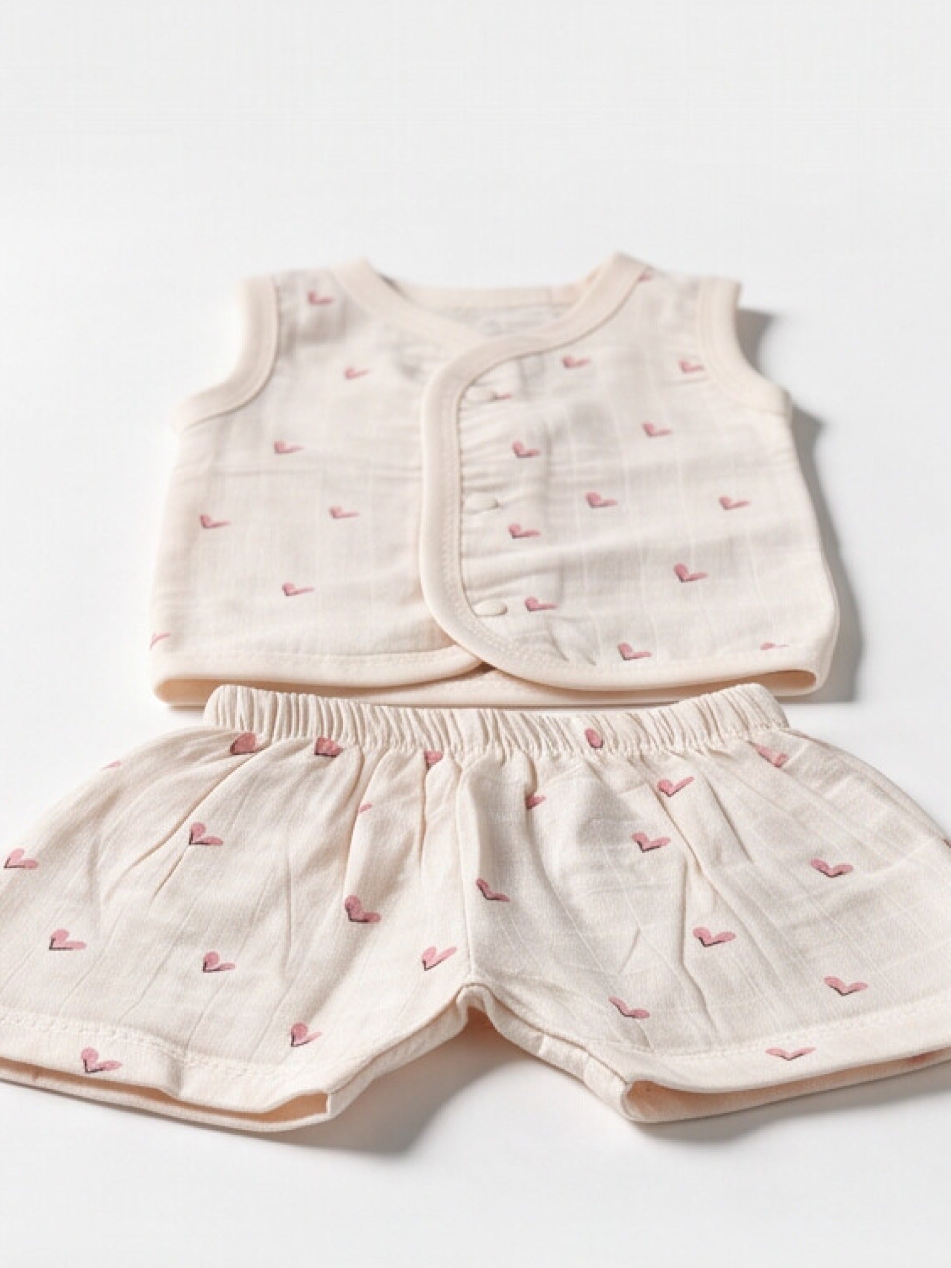 Dr.leo Vest Shortset Bamboo Muslin L/S