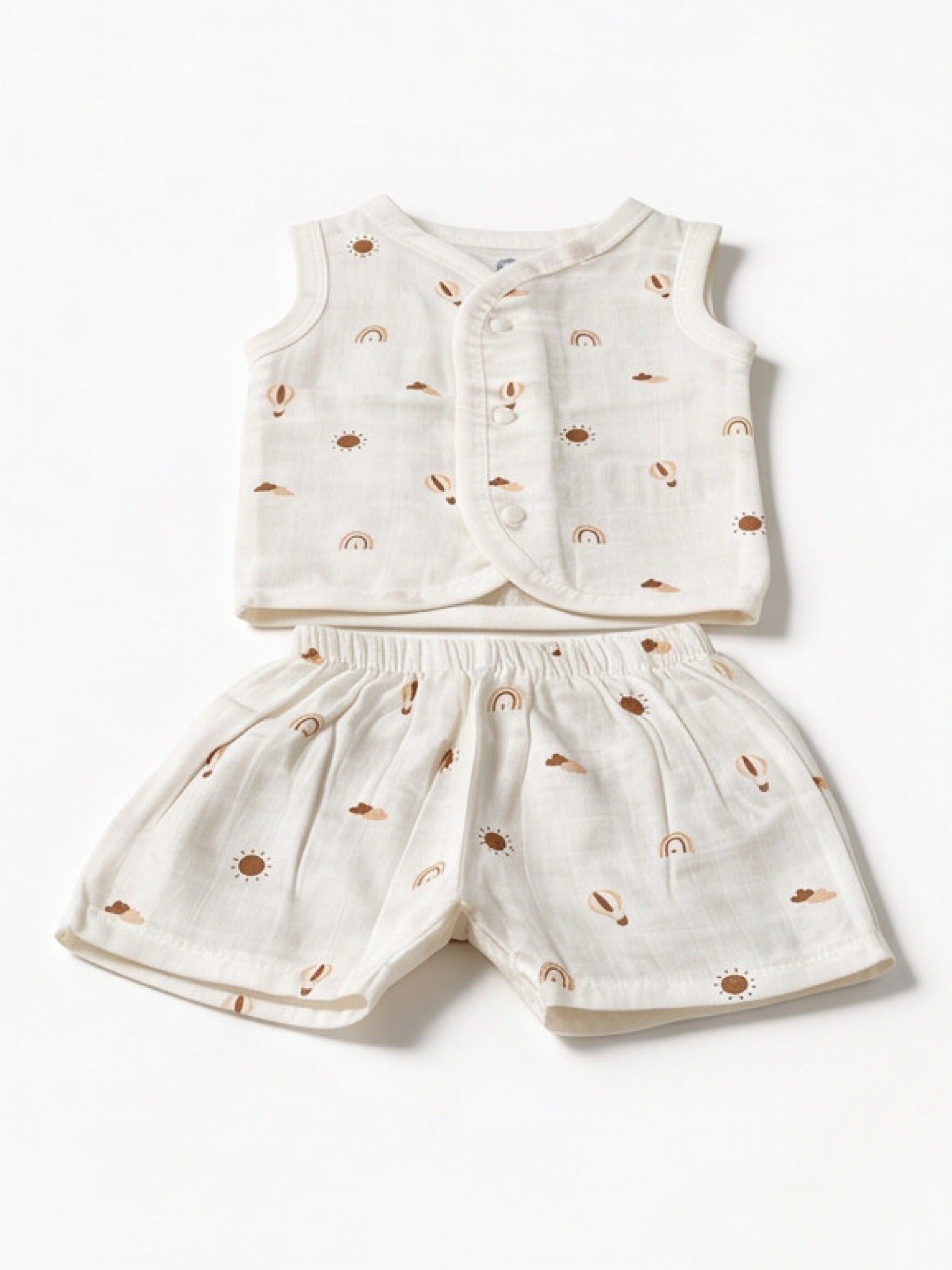 Dr.leo Vest Shortset Bamboo Muslin L/S