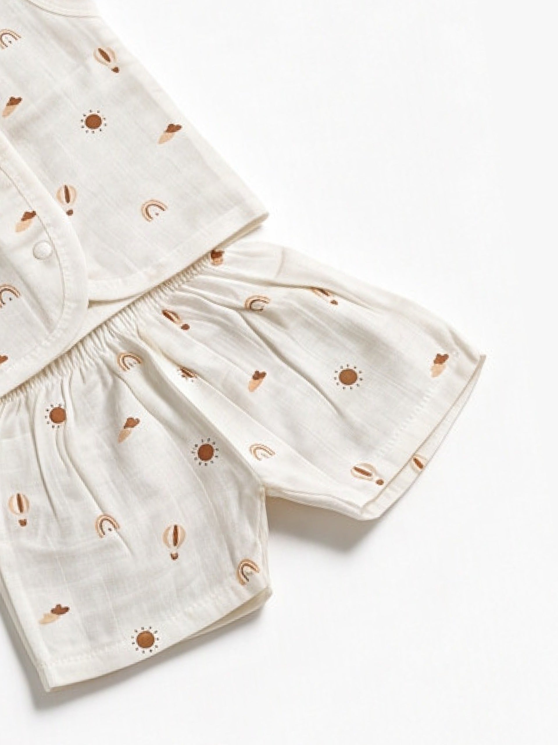Dr.leo Vest Shortset Bamboo Muslin L/S