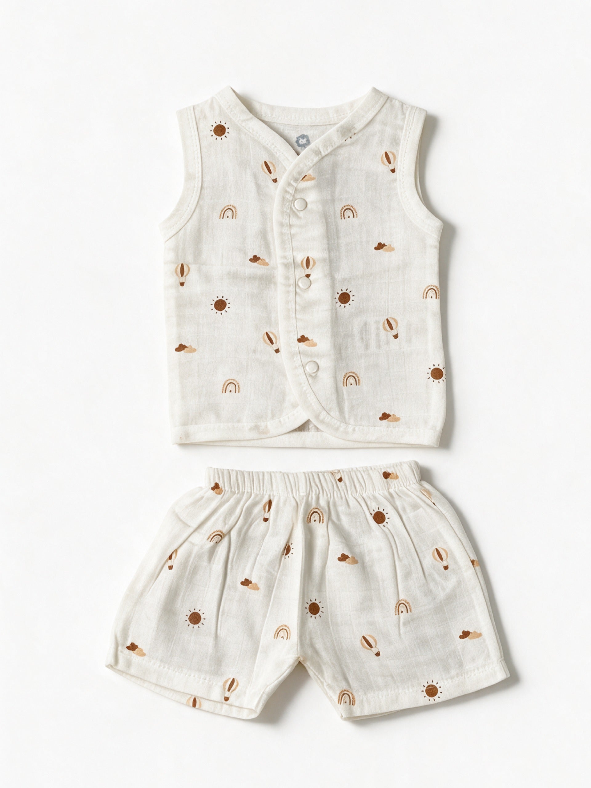 Dr.leo Vest Shortset Bamboo Muslin L/S