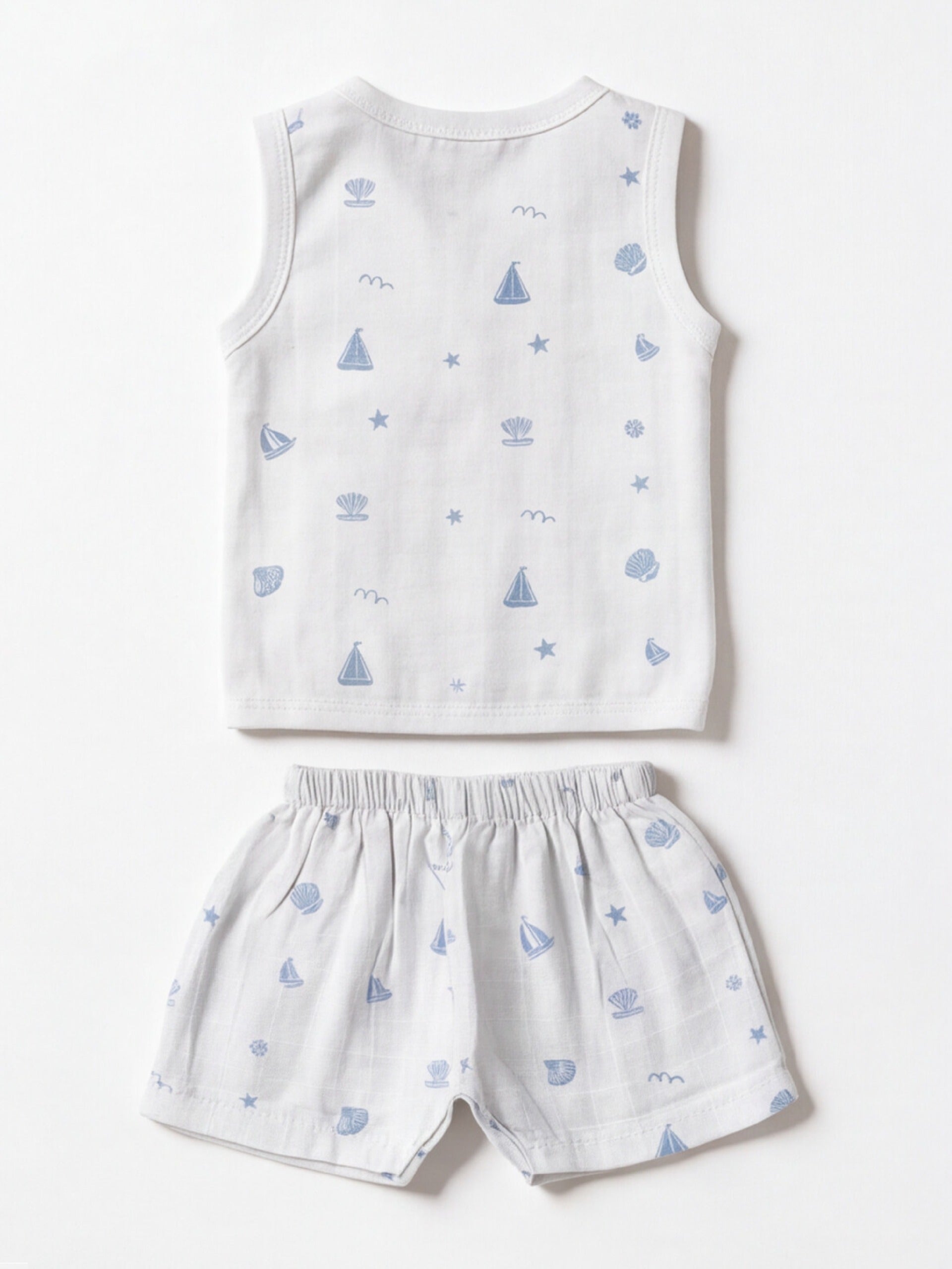 Dr.leo Vest Shortset Bamboo Muslin L/S