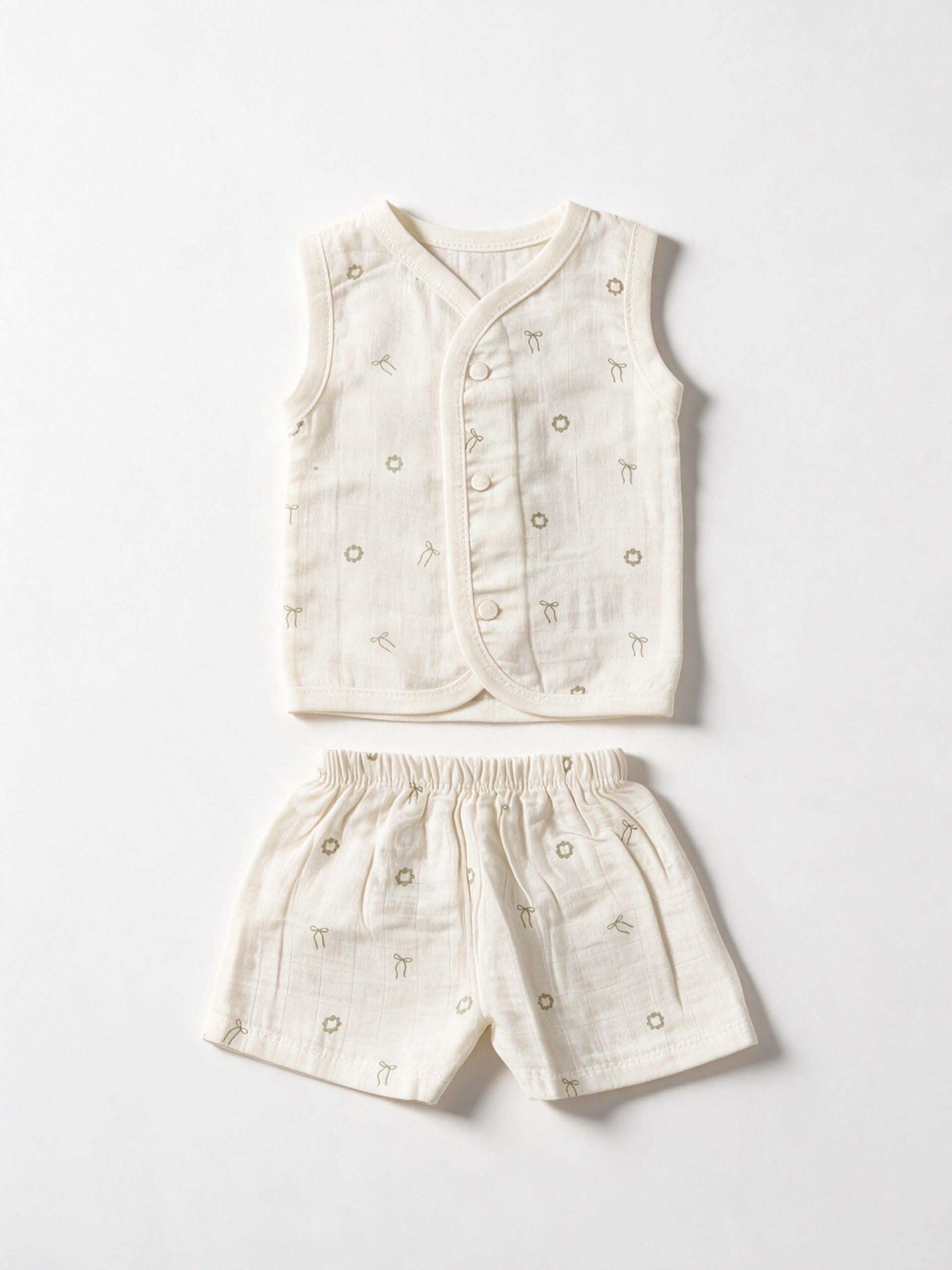 Dr.leo Vest Shortset Bamboo Muslin L/S