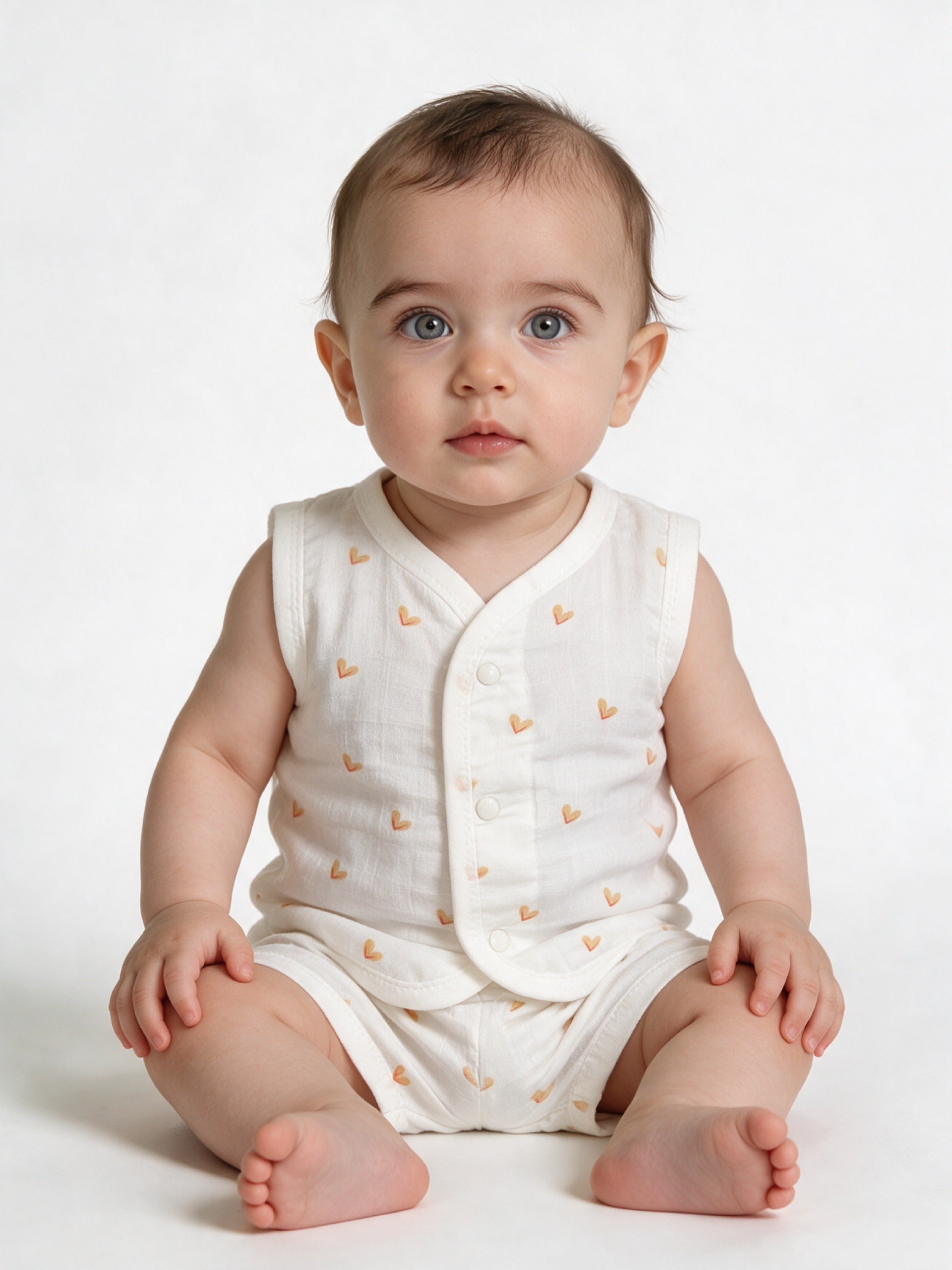 Dr.leo Vest Shortset Bamboo Muslin L/S