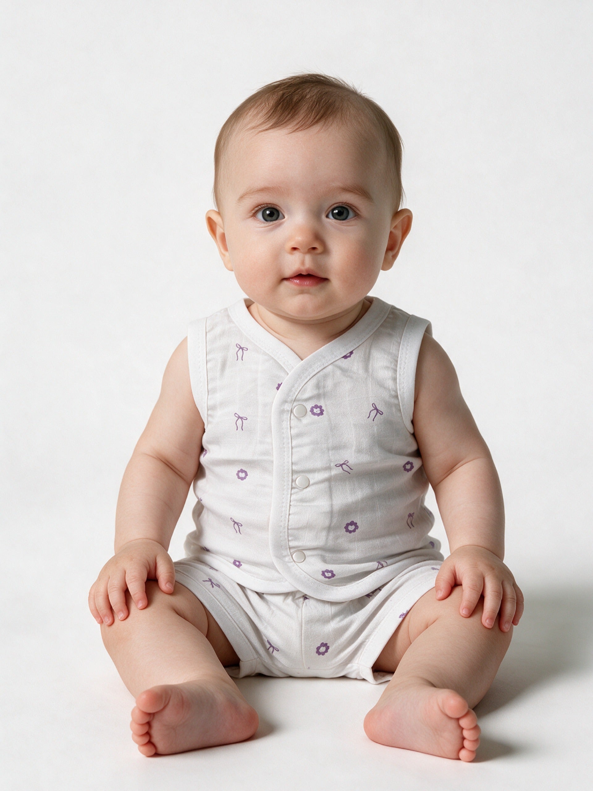 Dr.leo Vest Shortset Bamboo Muslin L/S