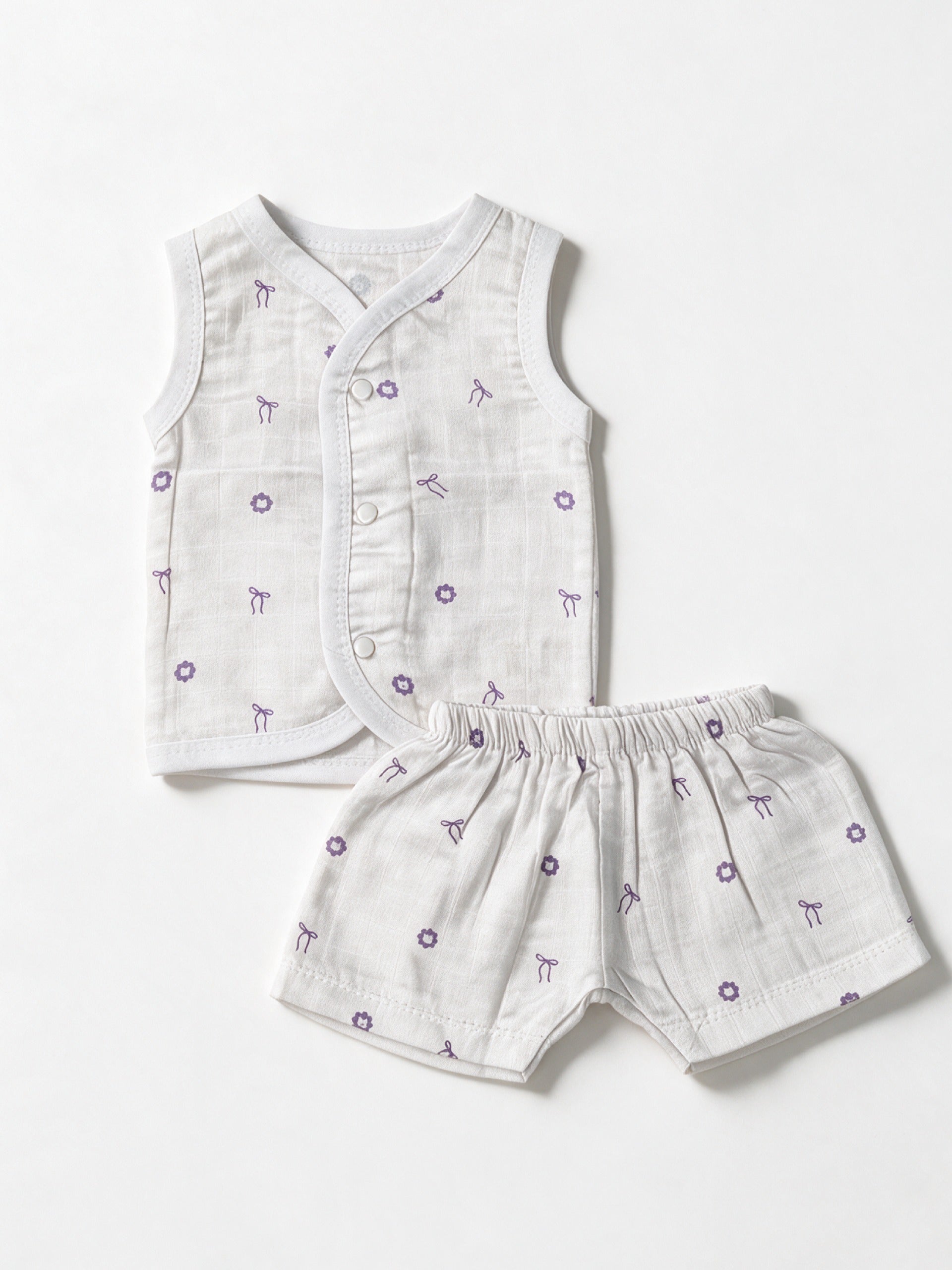 Dr.leo Vest Shortset Bamboo Muslin L/S